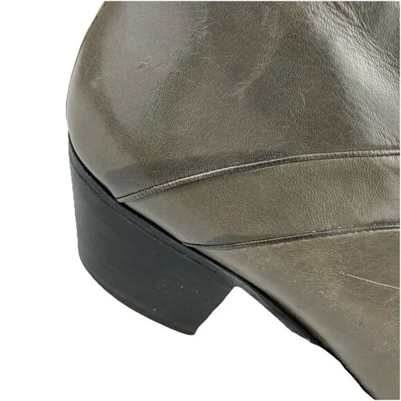 Sz 13 M Mens 70s Pierre Cardin Ankle Boots Mushroom Gray Disco Superfly